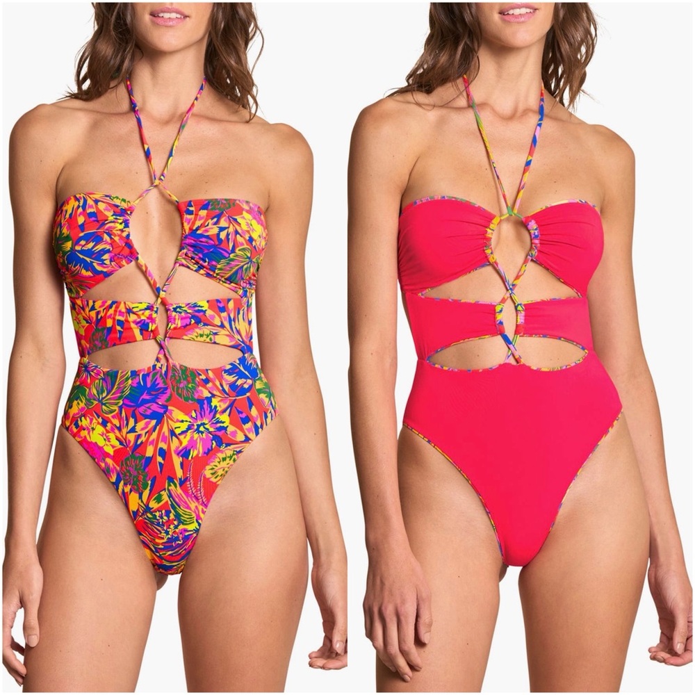 Maaji Amazonas Savage Cutout Reversible One Piece Swimsuit